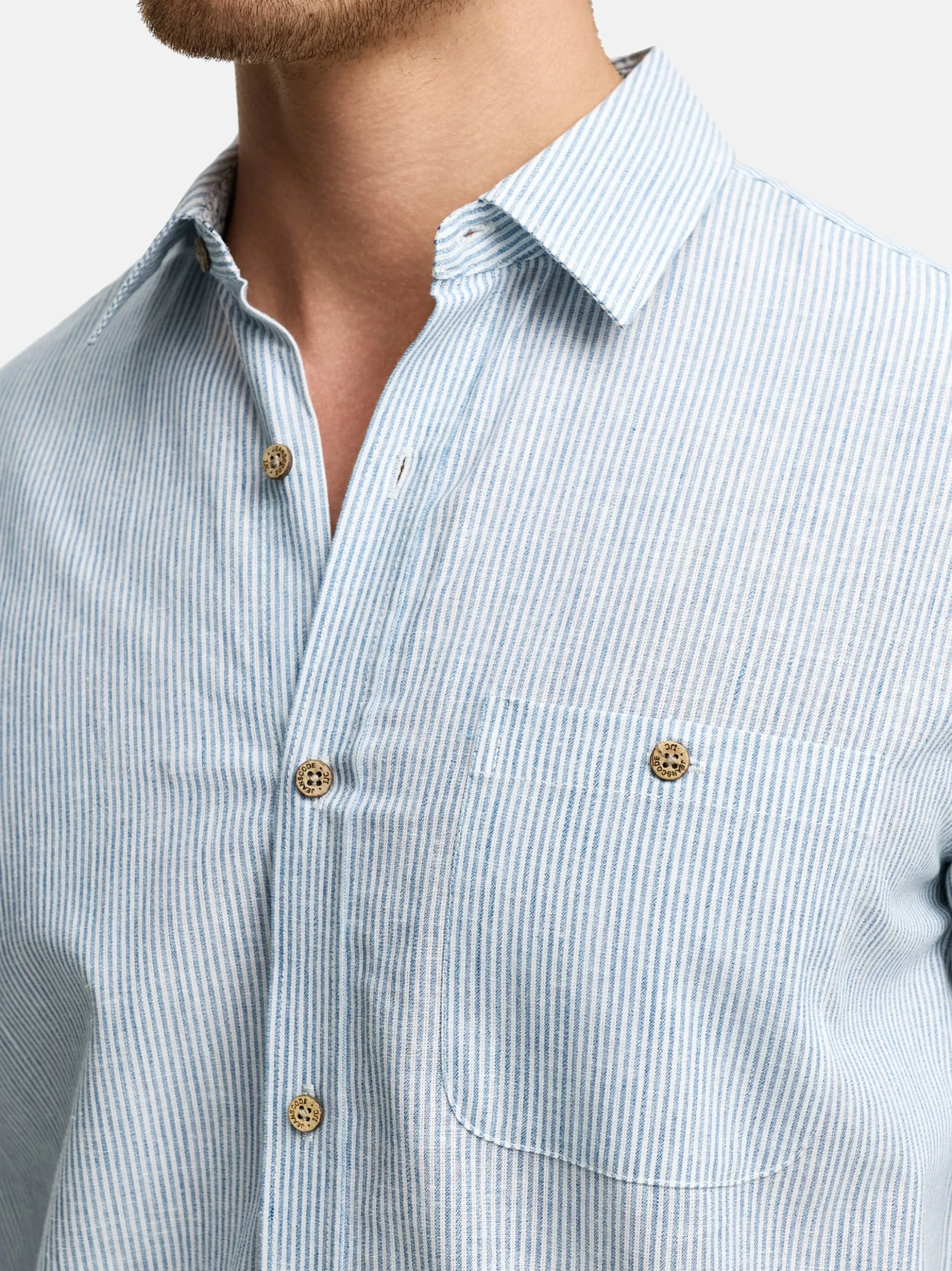 Indicode Herren Hemd Kurzarm - INKiss in hellblau blau