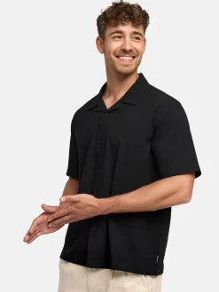 Indicode Herren Hemd Kurzarm - INDaminos Shirt in schwarz