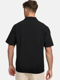 Indicode Herren Hemd Kurzarm - INDaminos Shirt in schwarz