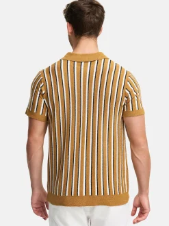 Indicode Herren Hemd Kurzarm - INKaziz in camel