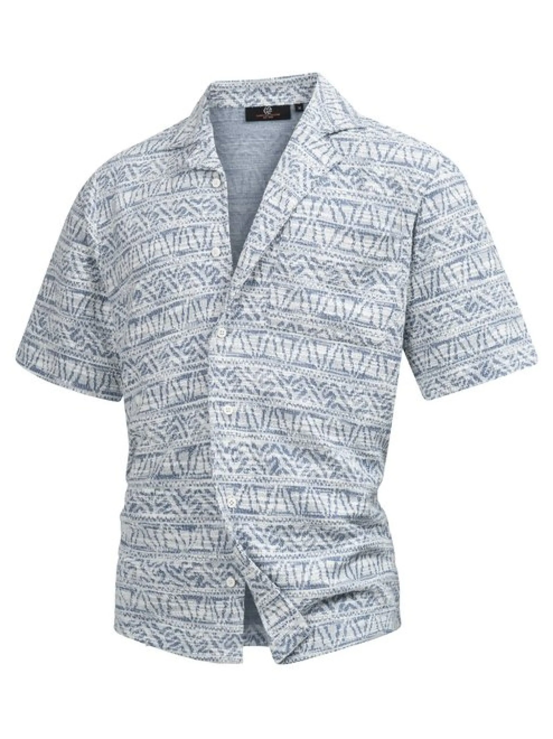 Indicode Herren Hemd Kurzarm - INProvo in blau