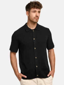 Indicode Herren Hemd Kurzarm - INDaxmark in schwarz