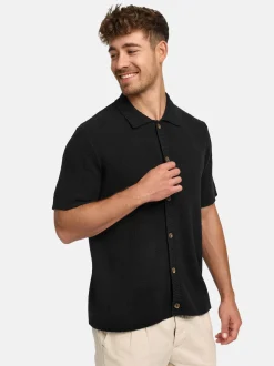 Indicode Herren Hemd Kurzarm - INDaxmark in schwarz