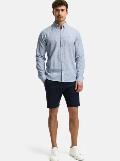 Indicode Herren Hemd Langarm - INTerra in aqua blau