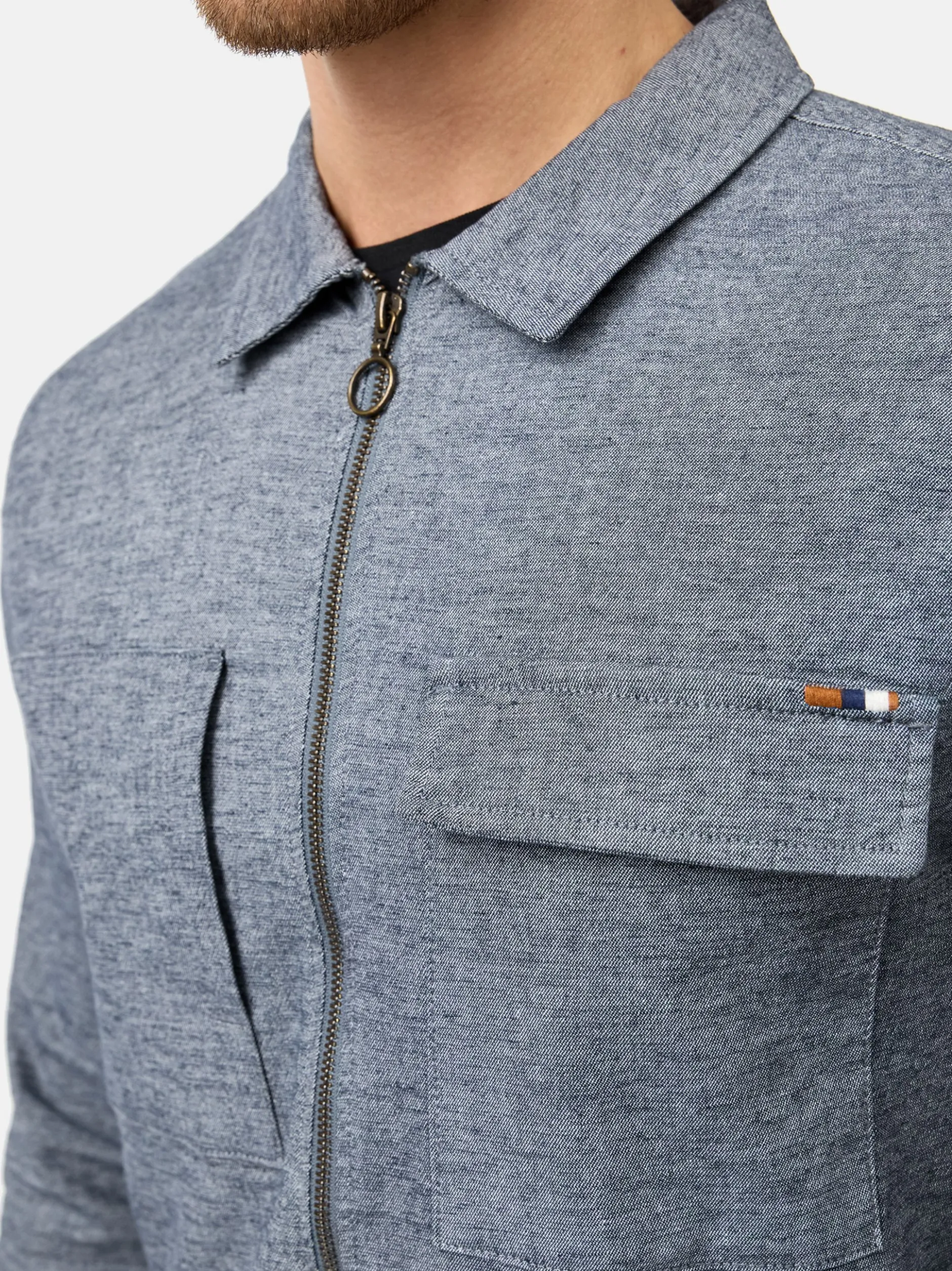 Indicode Herren Hemd Langarm - INEuron in marine