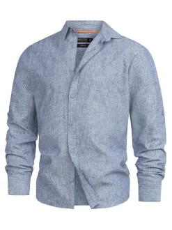 Indicode Herren Hemd Langarm - INTheon in blau marine