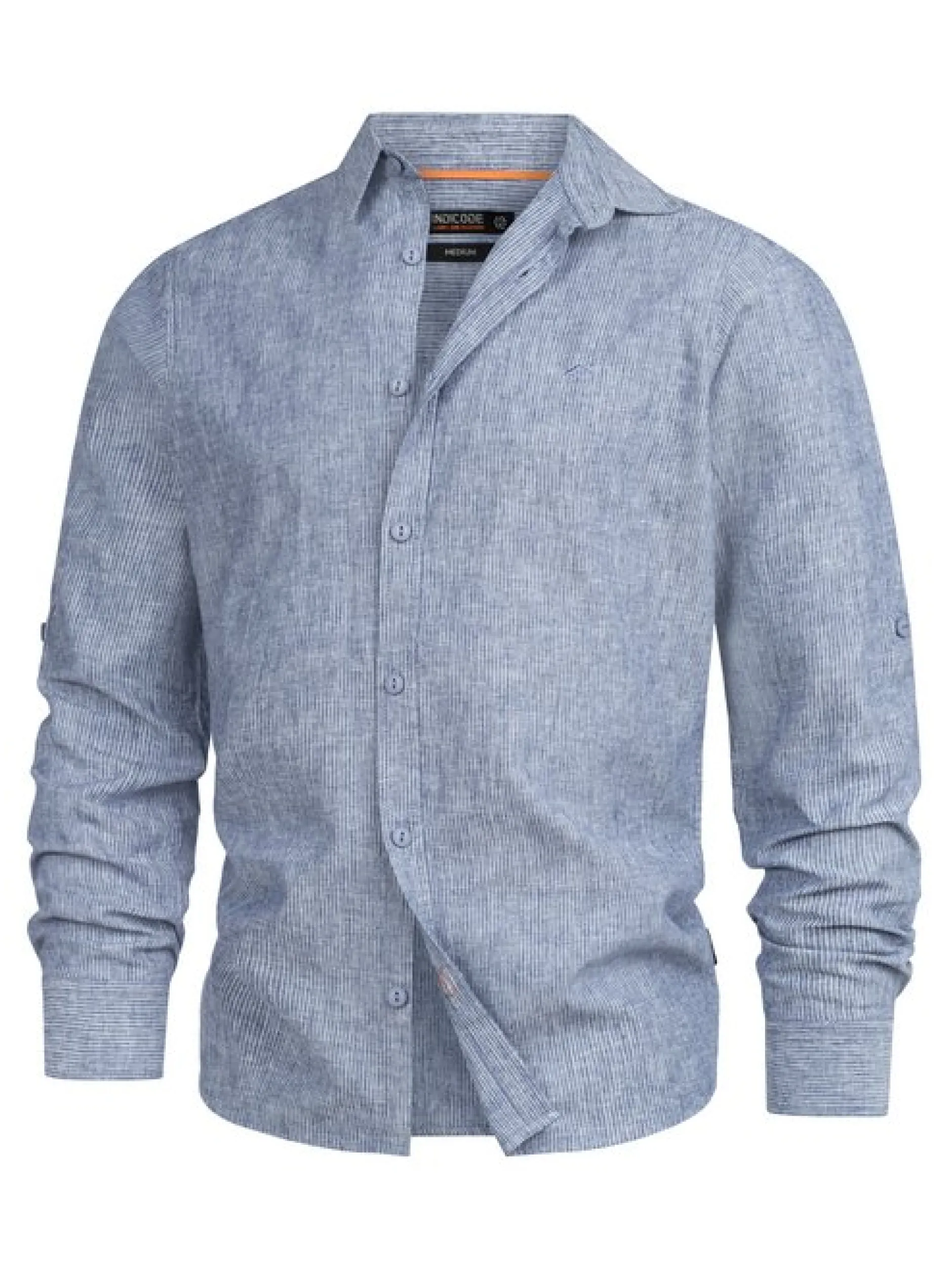 Indicode Herren Hemd Langarm - INTheon in blau marine