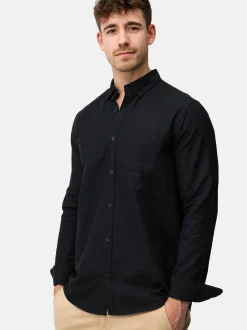 Indicode Herren Hemd Langarm - Kepner in schwarz