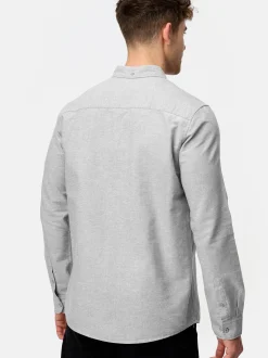 Indicode Herren Hemd Langarm - Kepner in grau