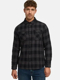 Indicode Herren Hemd Langarm - INBakula in schwarz