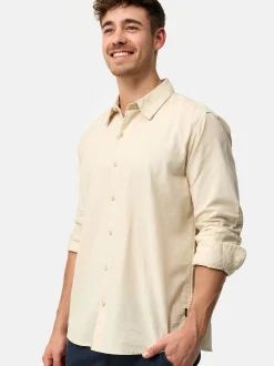 Indicode Herren Hemd Langarm - INSville in beige sand