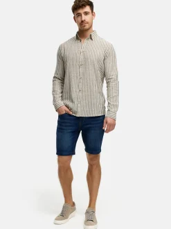 Indicode Herren Hemd Langarm - INTerra in marine