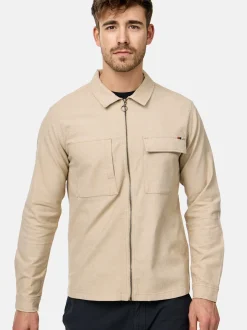 Indicode Herren Hemd Langarm - INEuron in beige sand
