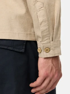 Indicode Herren Hemd Langarm - INEuron in beige sand