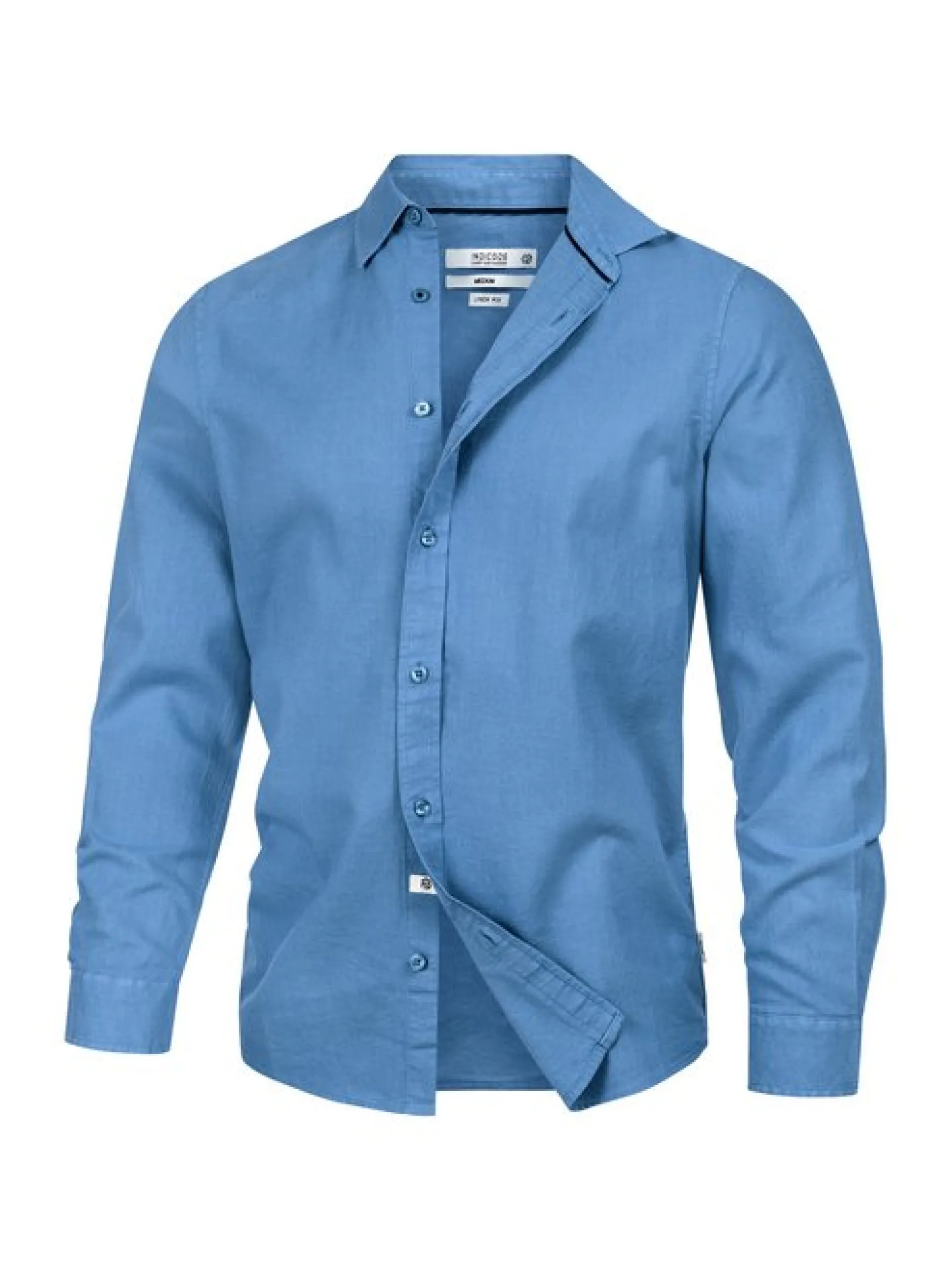 Indicode Herren Hemd Langarm - INCeppo in blau