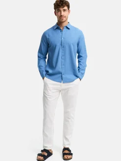 Indicode Herren Hemd Langarm - INCeppo in blau