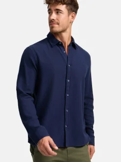 Indicode Herren Hemd Langarm - INGilman in marine