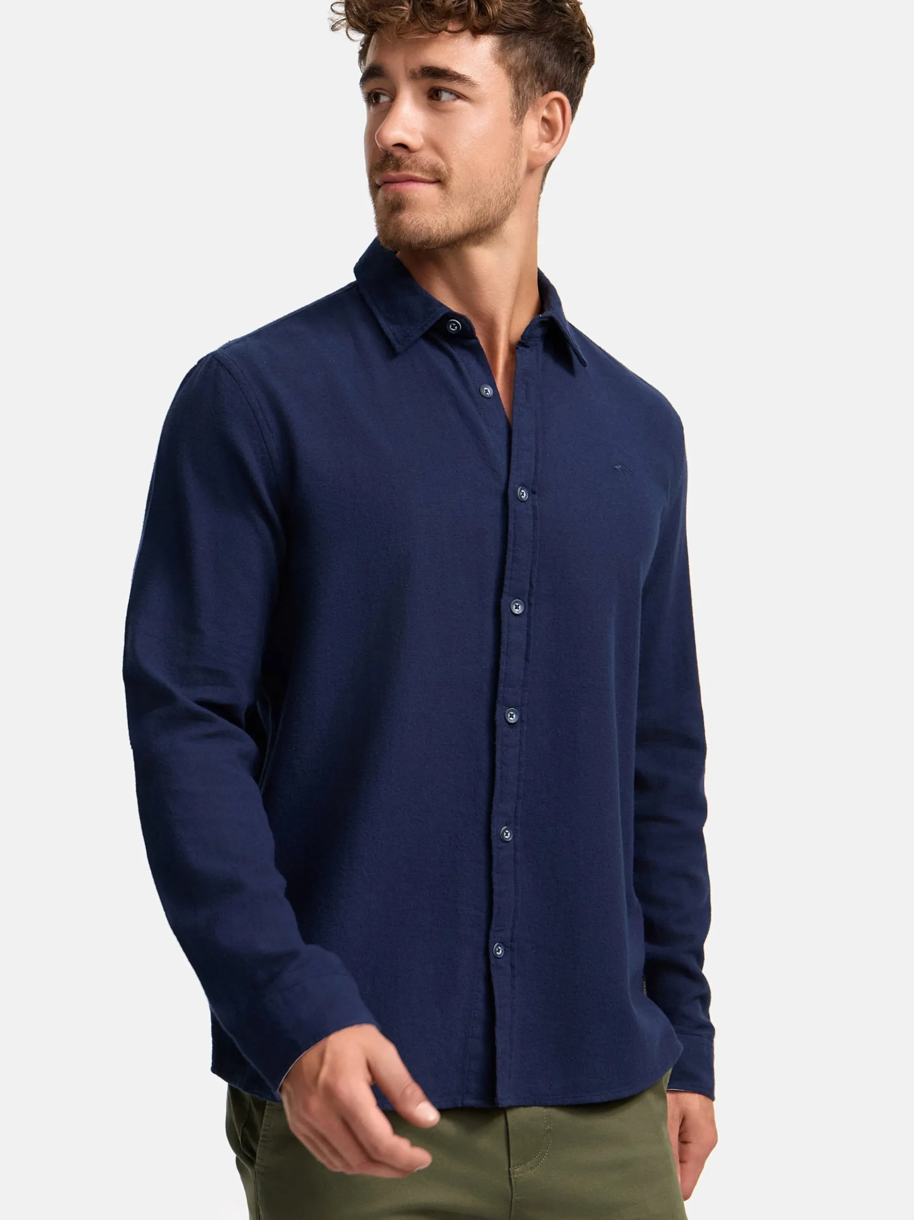Indicode Herren Hemd Langarm - INGilman in marine
