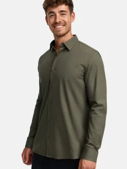 Indicode Herren Hemd Langarm - INKamby in khaki