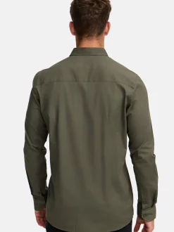 Indicode Herren Hemd Langarm - INKamby in khaki