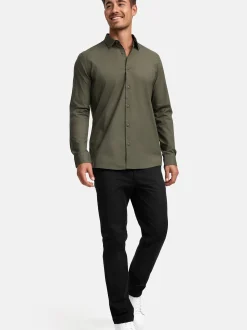 Indicode Herren Hemd Langarm - INKamby in khaki