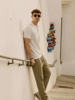 Indicode Herren Hose - INIndie in beige grün