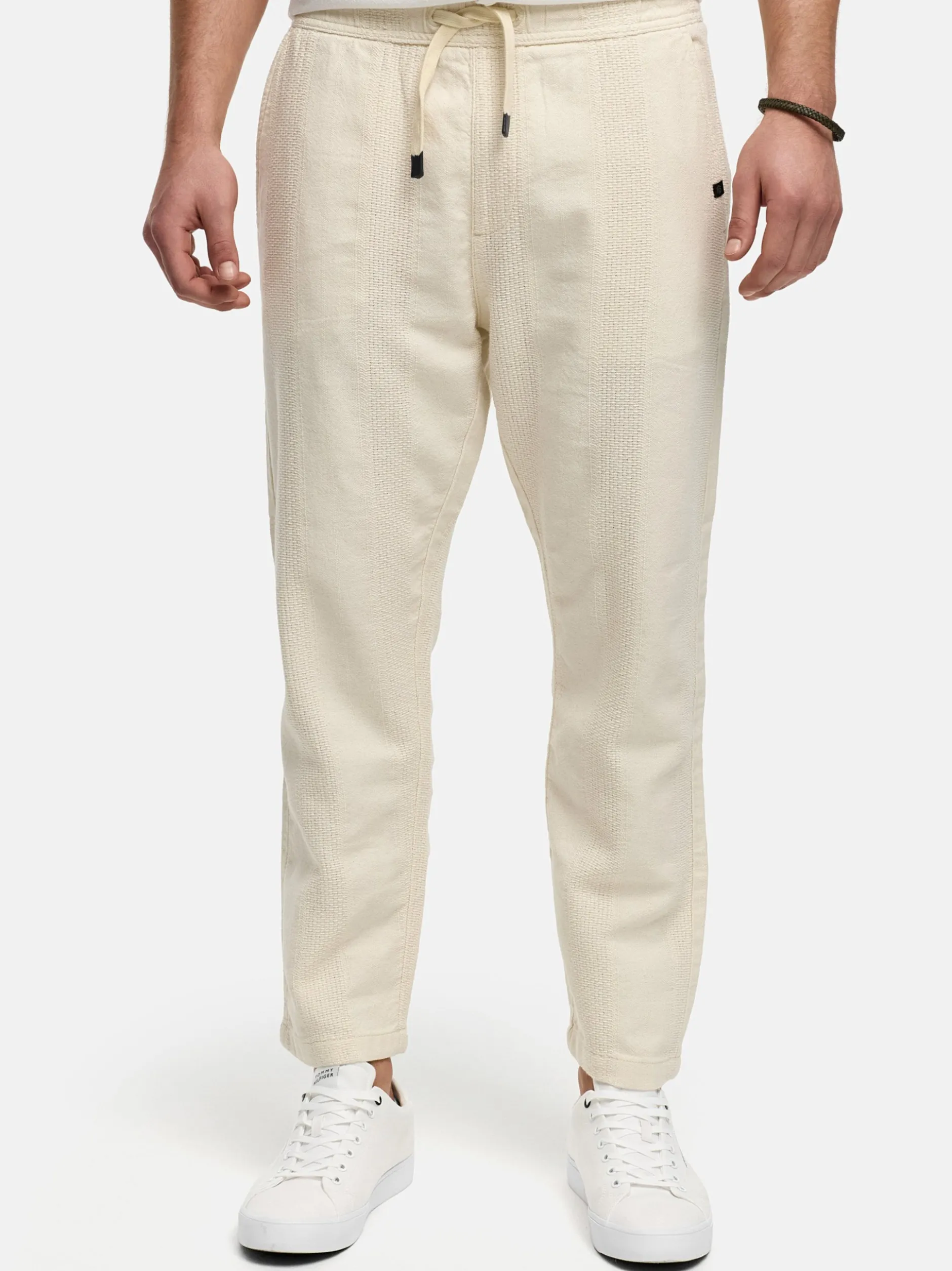 Indicode Herren Hose - INIndie in vanille weiß