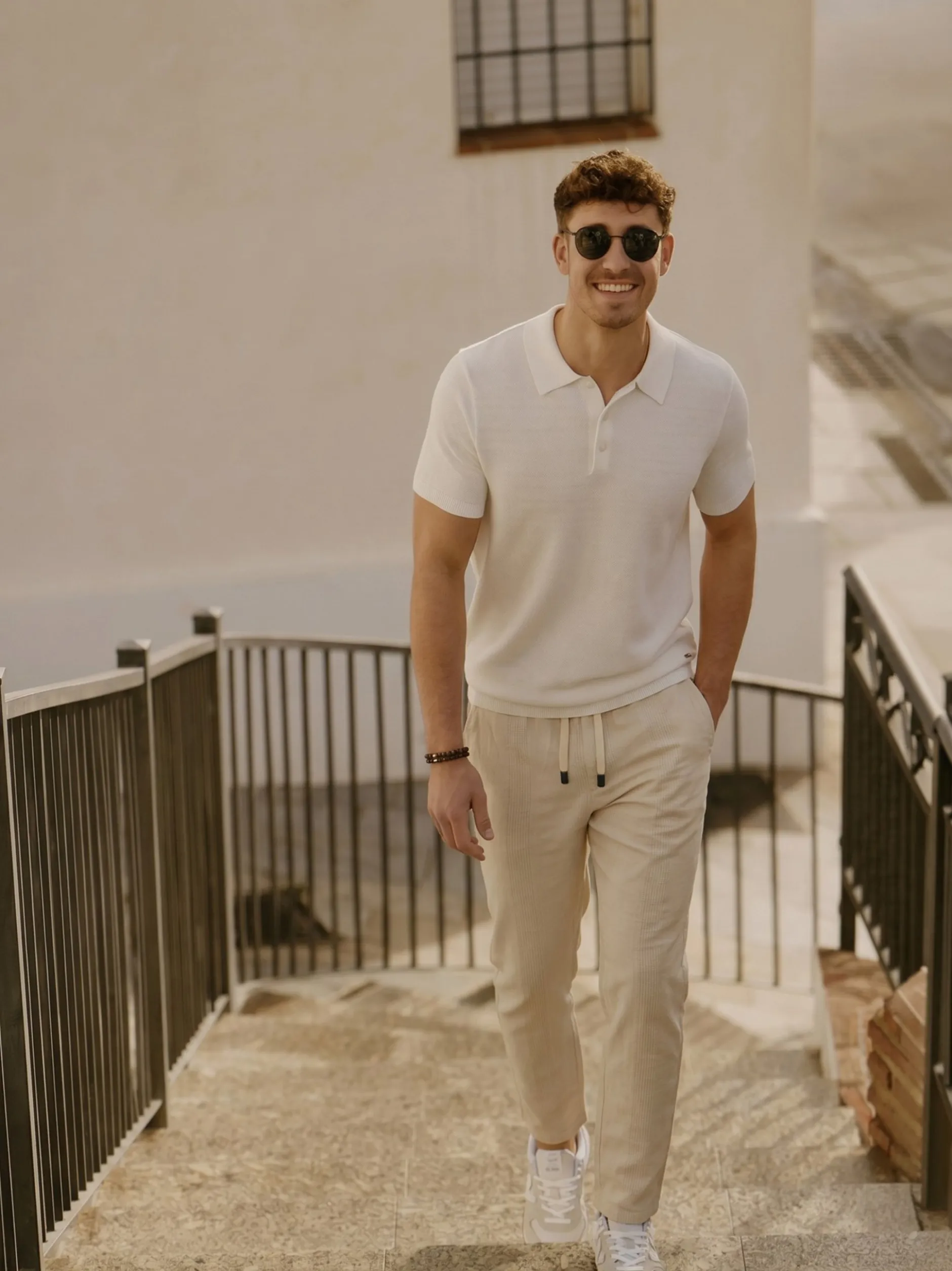Indicode Herren Hose - INIndie in vanille weiß
