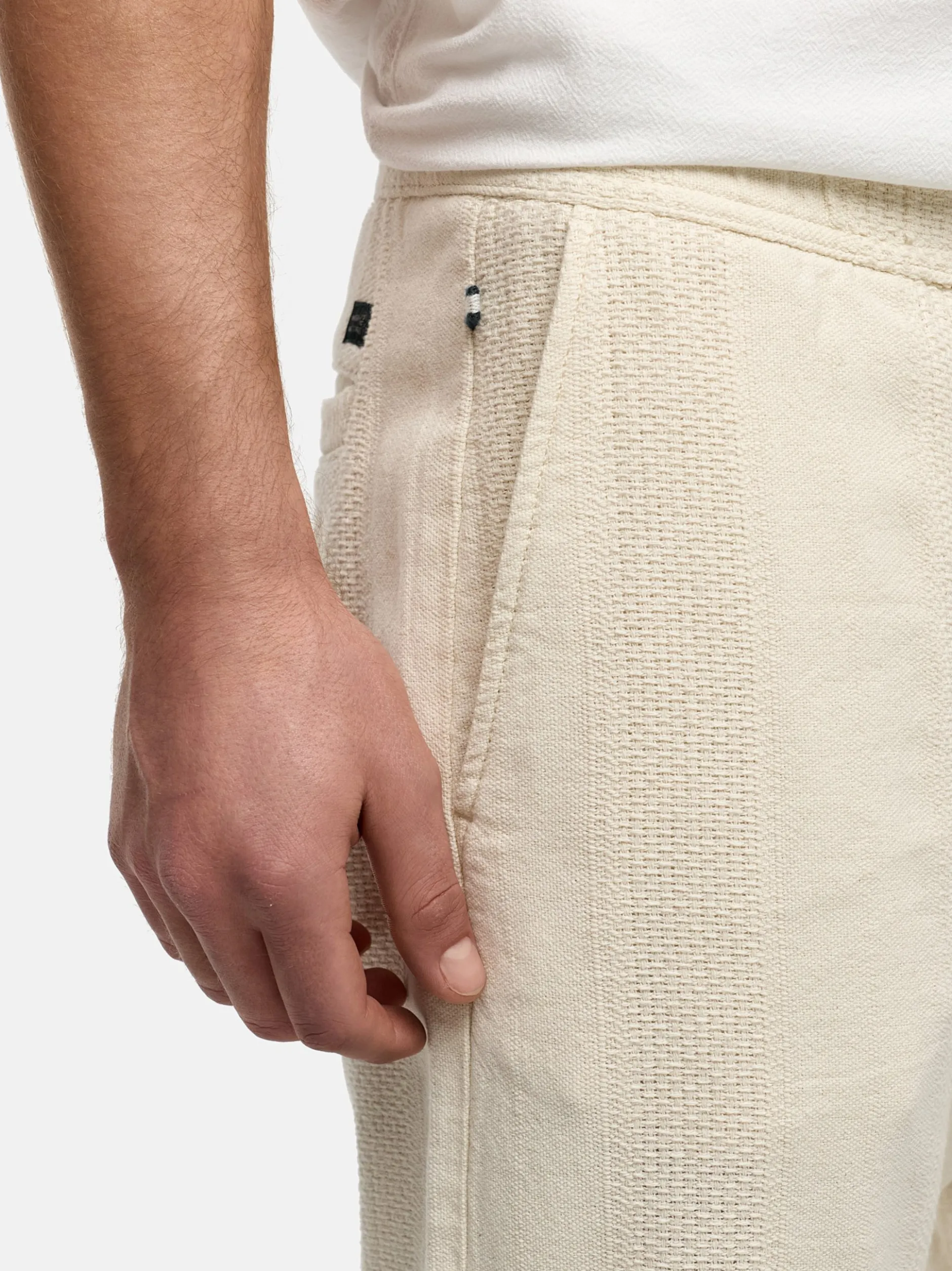 Indicode Herren Hose - INIndie in vanille weiß
