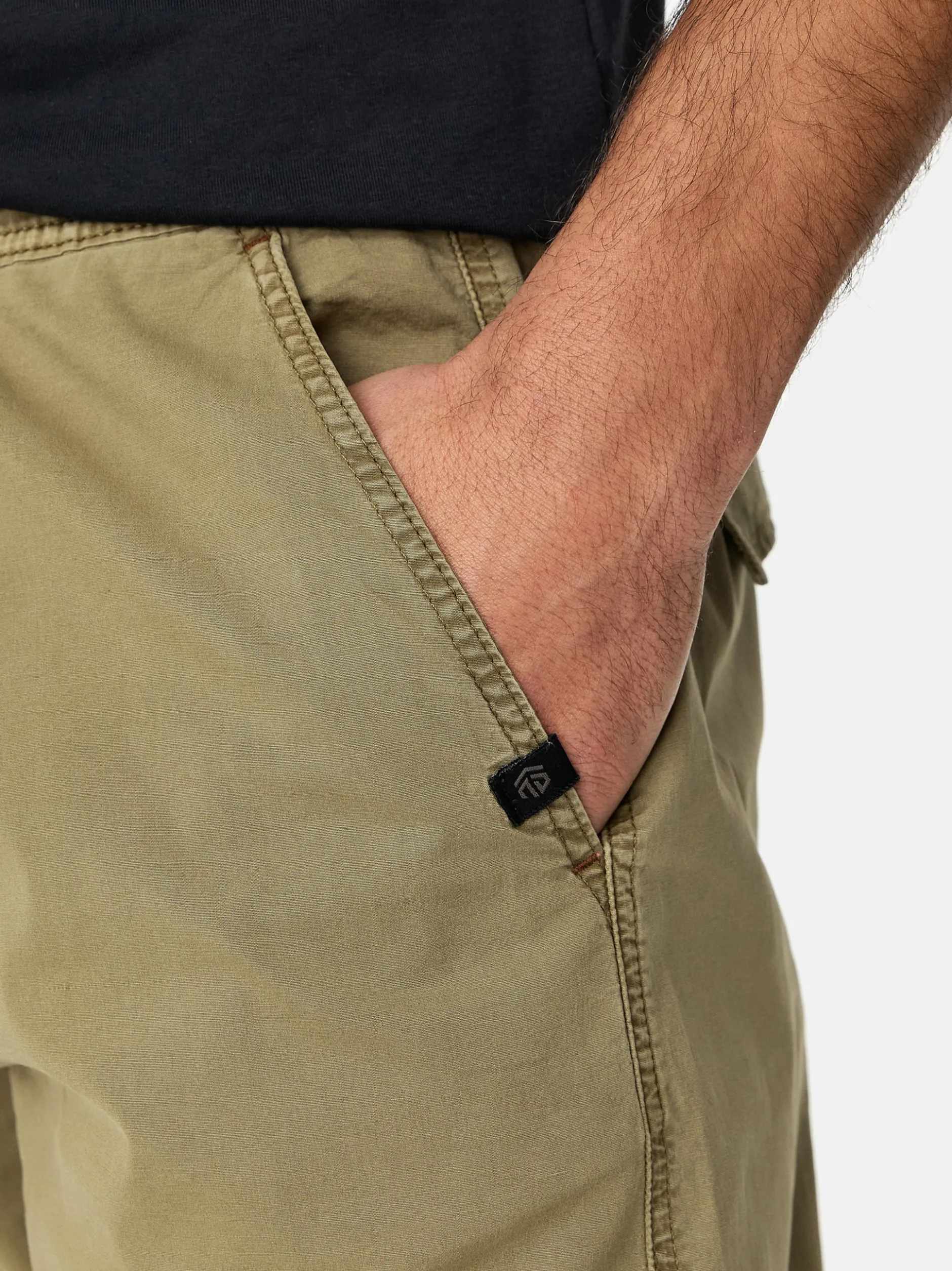 Indicode Herren Hose - INPaulino in beige grün