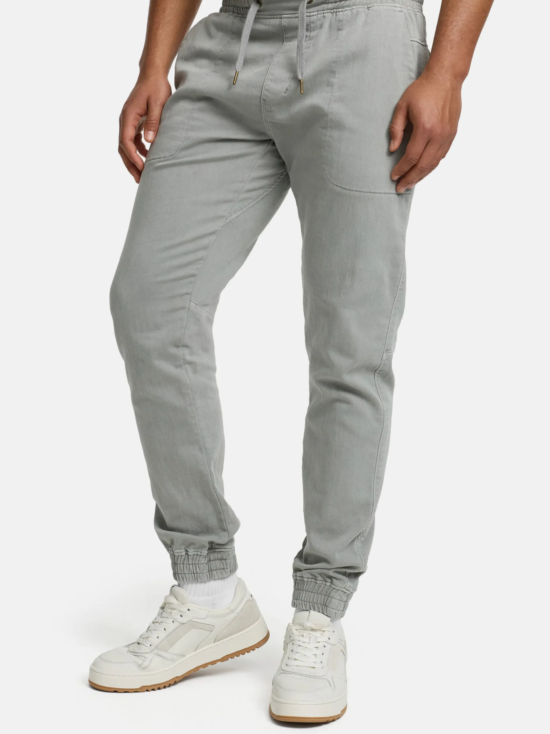 Indicode Herren Hose - Nizar in hellgrau grau