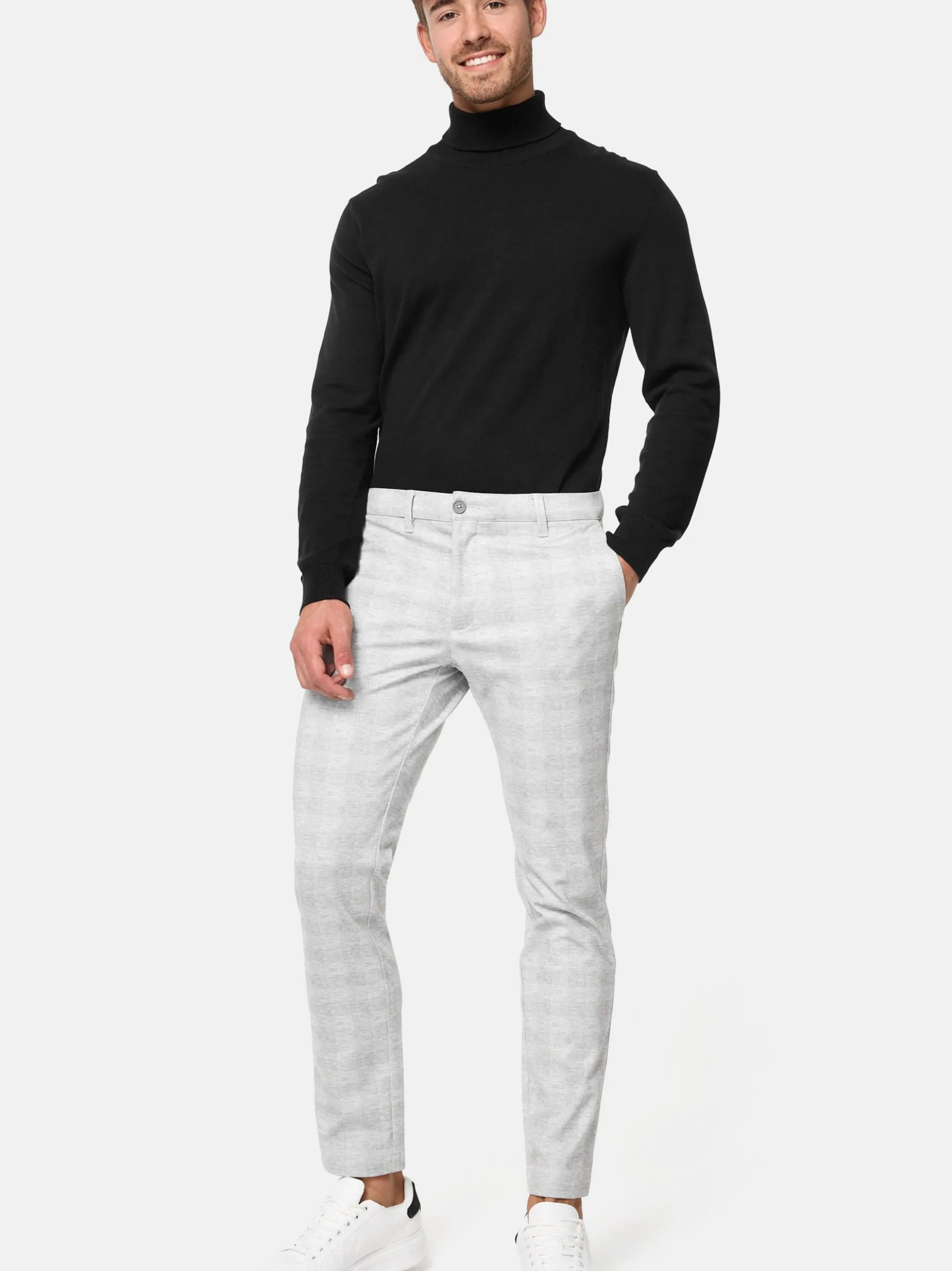 Indicode Herren Hose - Rodekro in hellgrau grau