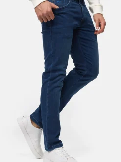 Indicode Herren Jeanshose - INCoil in denim blau