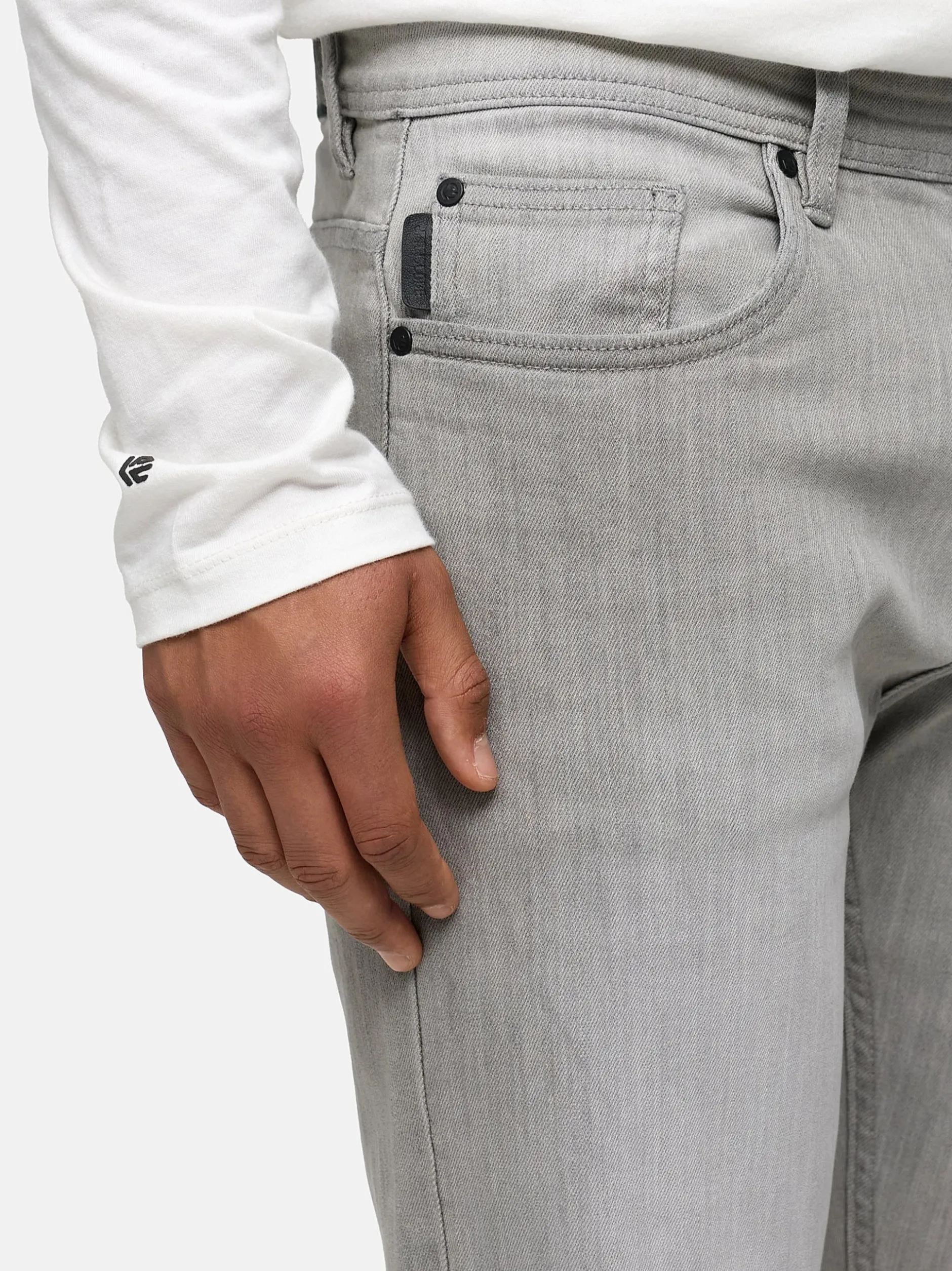Indicode Herren Jeanshose - INValoy in hellgrau grau
