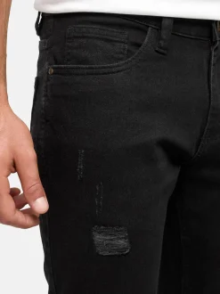 Indicode Herren Jeanshose - INPllum in schwarz