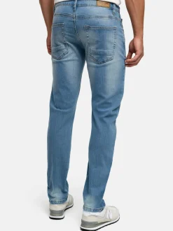 Indicode Herren Jeanshose - INPllum in bleached hellblau