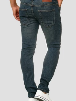 Indicode Herren Jeanshose - Texas in denim bleached