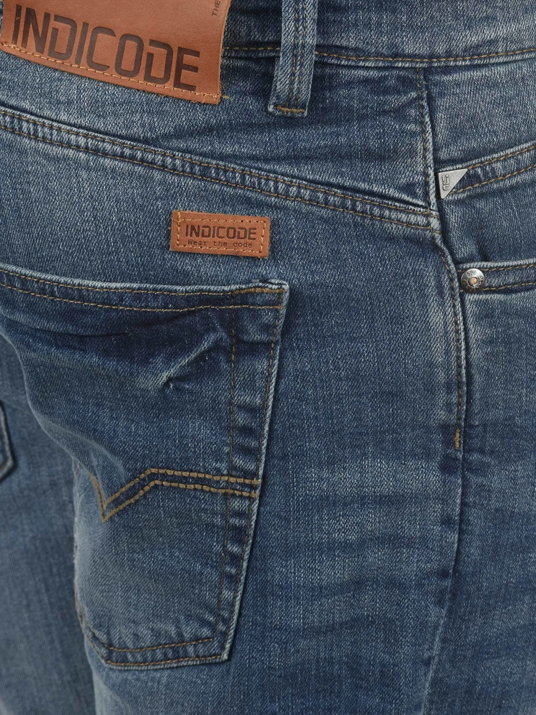 Indicode Herren Jeansshorts - IDQuentin in indigo