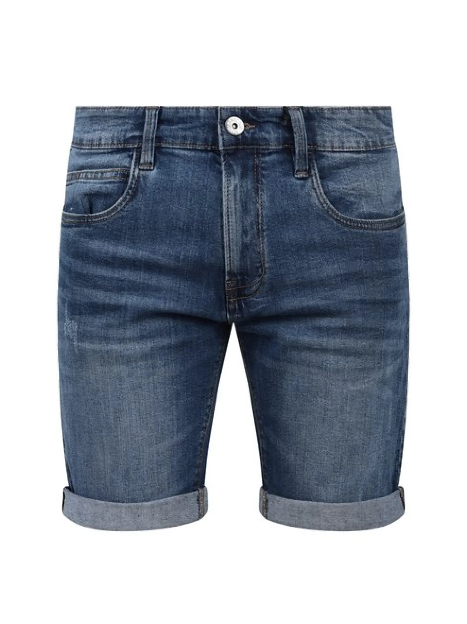 Indicode Herren Jeansshorts - IDQuentin in indigo