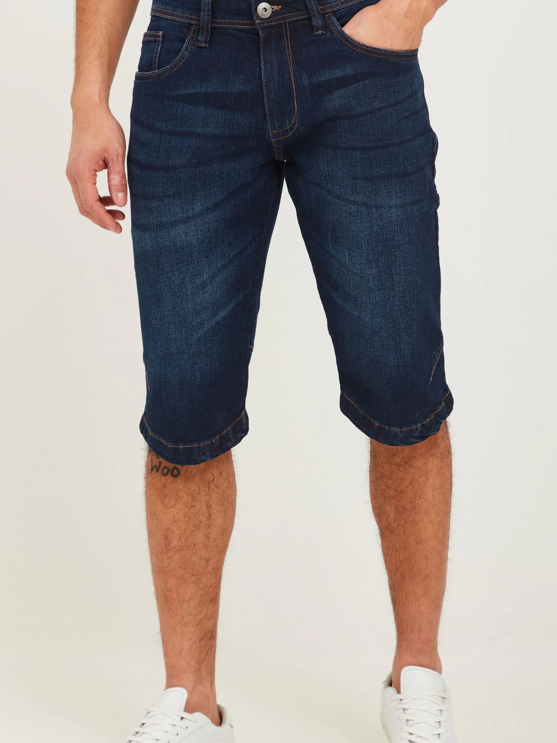 Indicode Herren Jeansshorts - IDQuince in blau