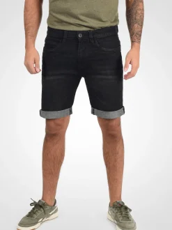 Indicode Herren Jeansshorts - IDQuentin in schwarz