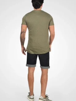 Indicode Herren Jeansshorts - IDQuentin in schwarz