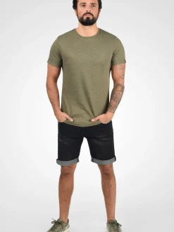 Indicode Herren Jeansshorts - IDQuentin in schwarz