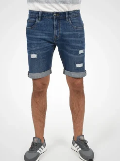 Indicode Herren Jeansshorts - IDHallow in indigo