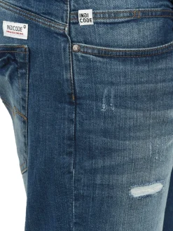 Indicode Herren Jeansshorts - IDHallow in indigo