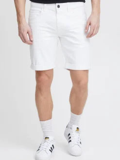 Indicode Herren Jeansshorts - IDQuentin in weiß