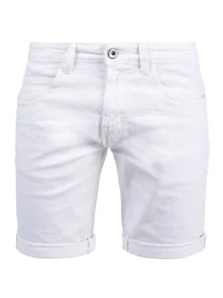 Indicode Herren Jeansshorts - IDQuentin in weiß