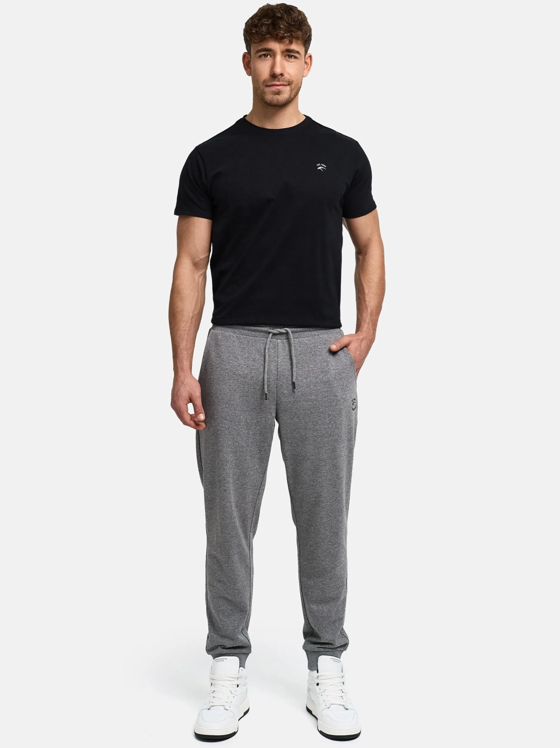 Indicode Herren Jogginghose - Eberline in grau