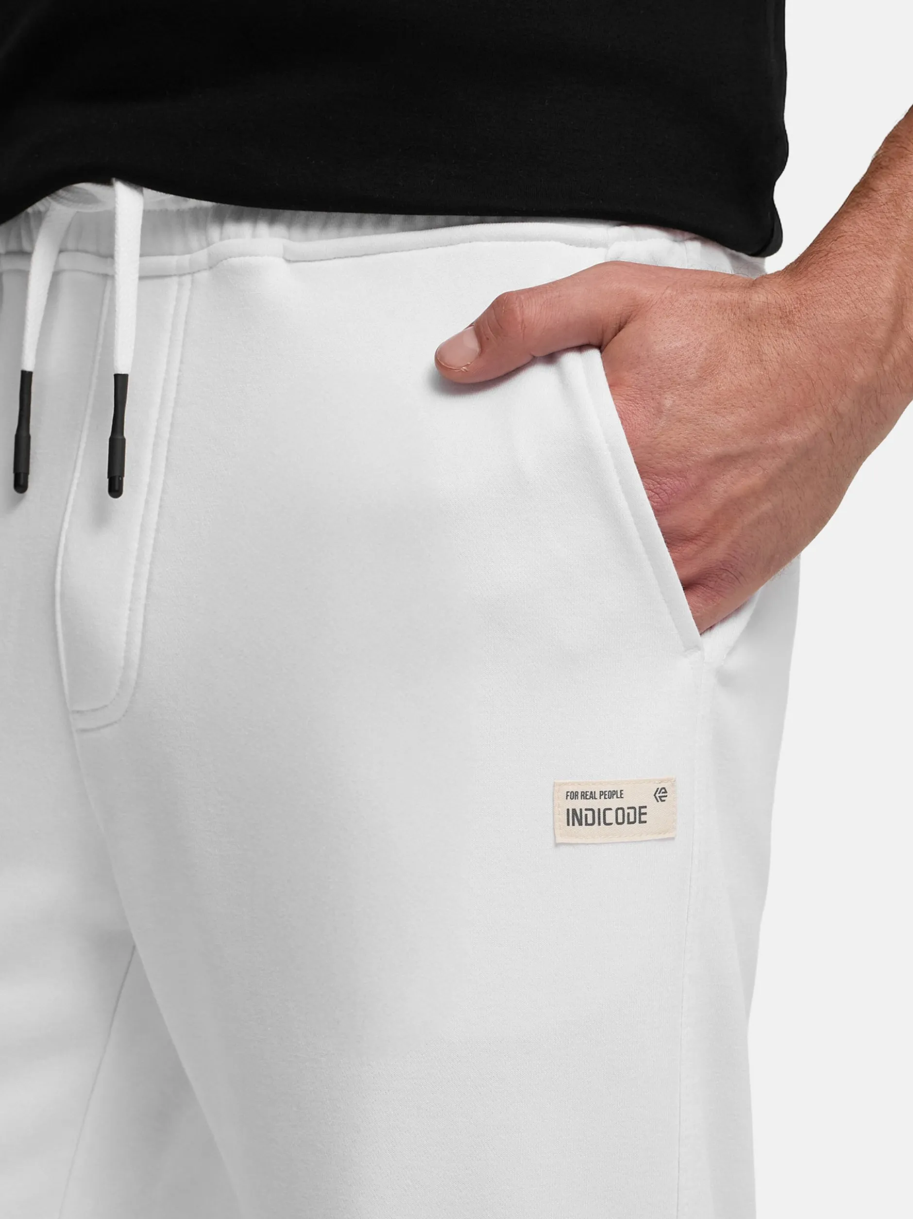 Indicode Herren Jogginghose - INRussero in weiß
