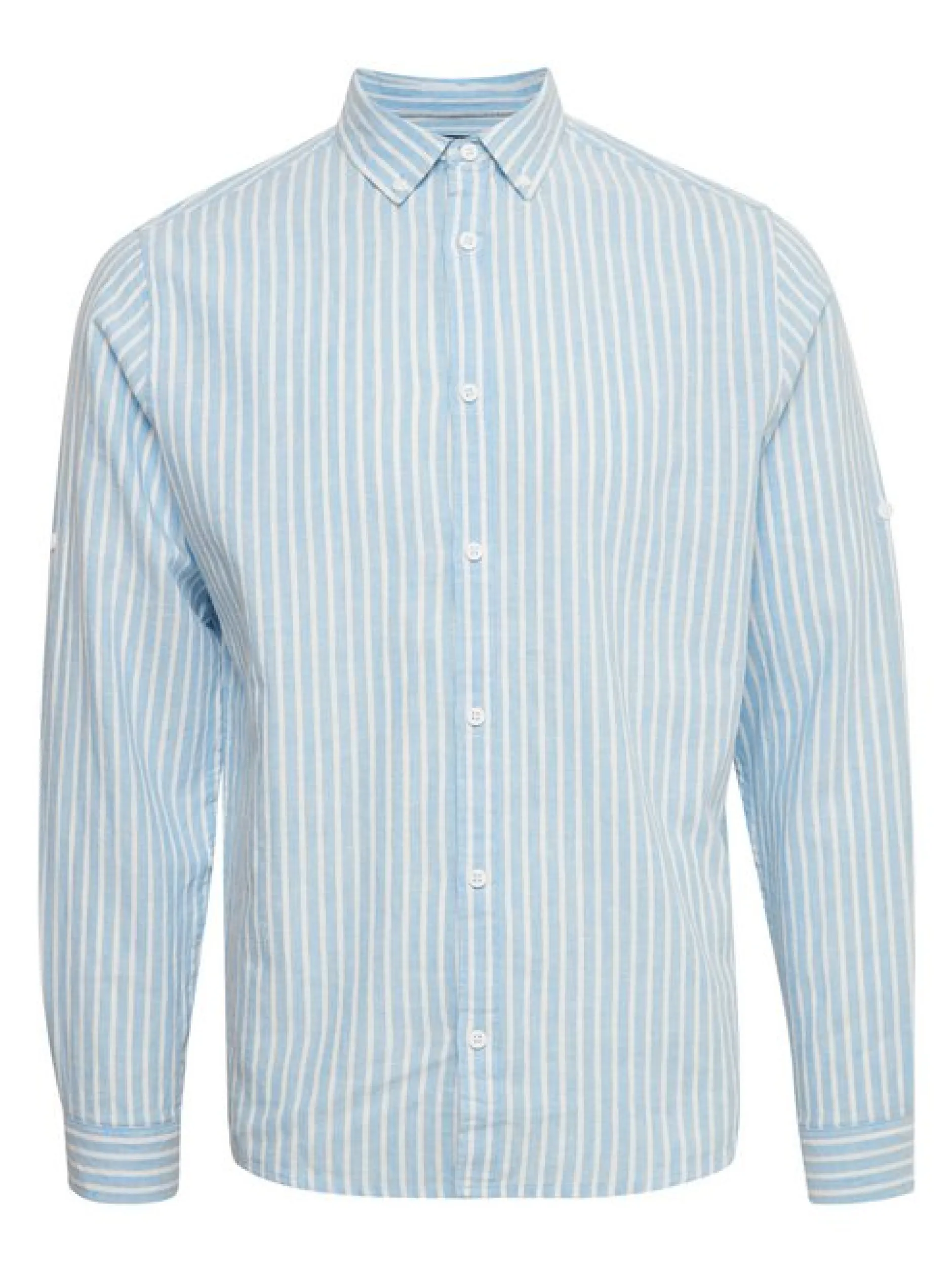 Indicode Herren Langarmhemd - IDHanko in beige